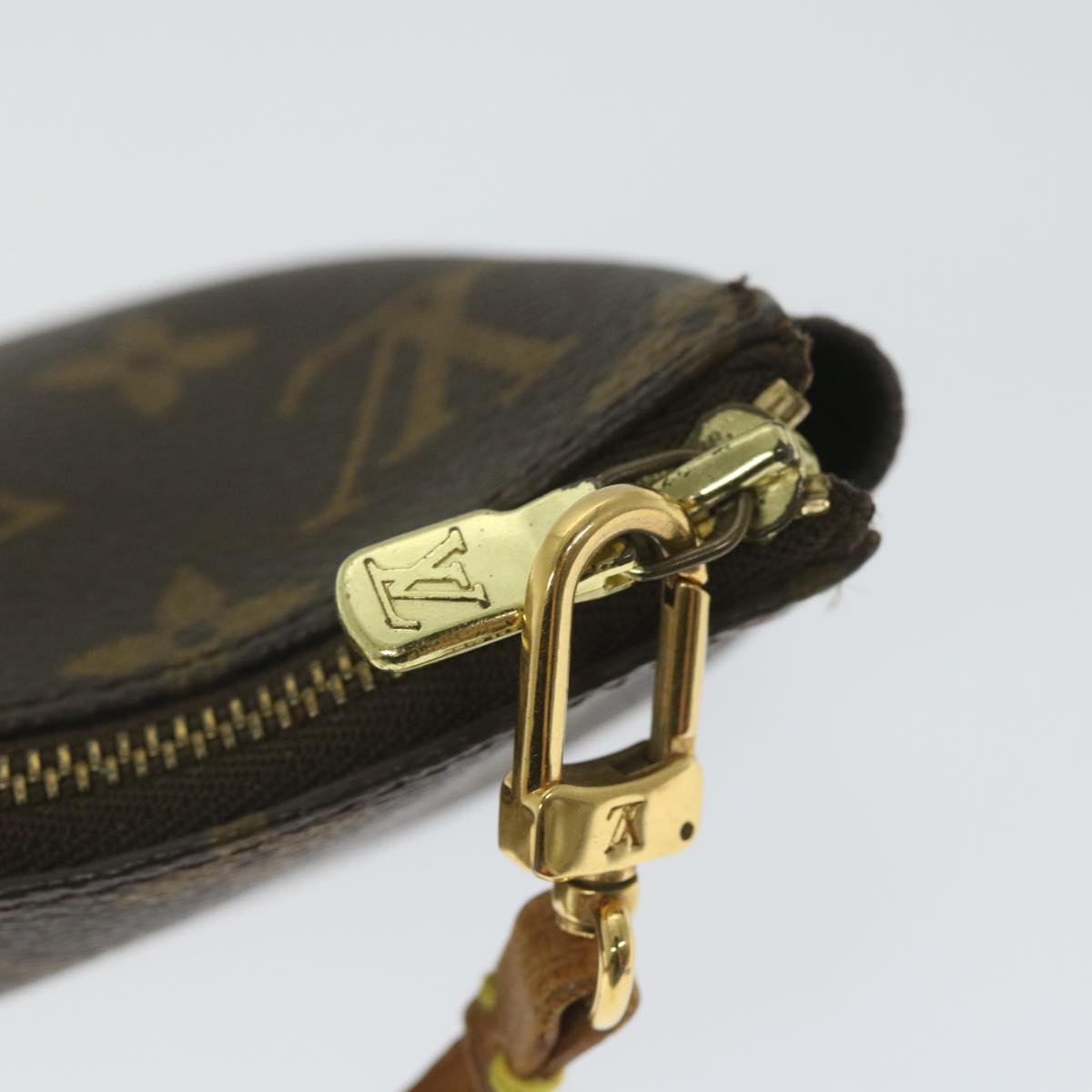 LOUIS VUITTON Monogram Pochette Accessoires Pouch M51980 LV Auth hk900