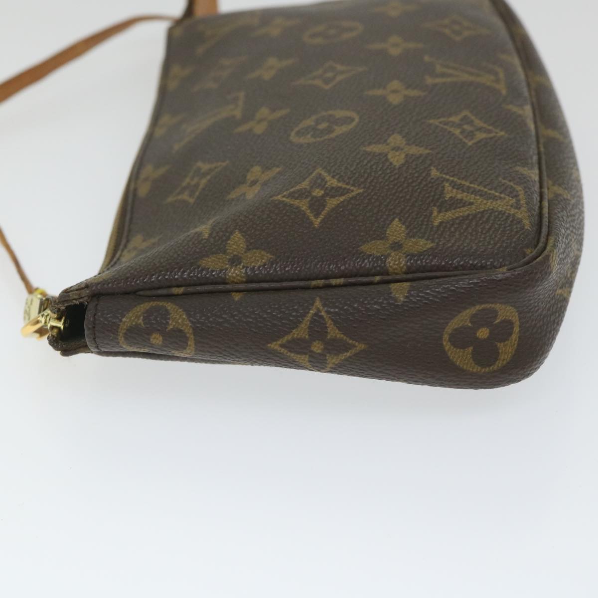 LOUIS VUITTON Monogram Pochette Accessoires Pouch M51980 LV Auth hk900