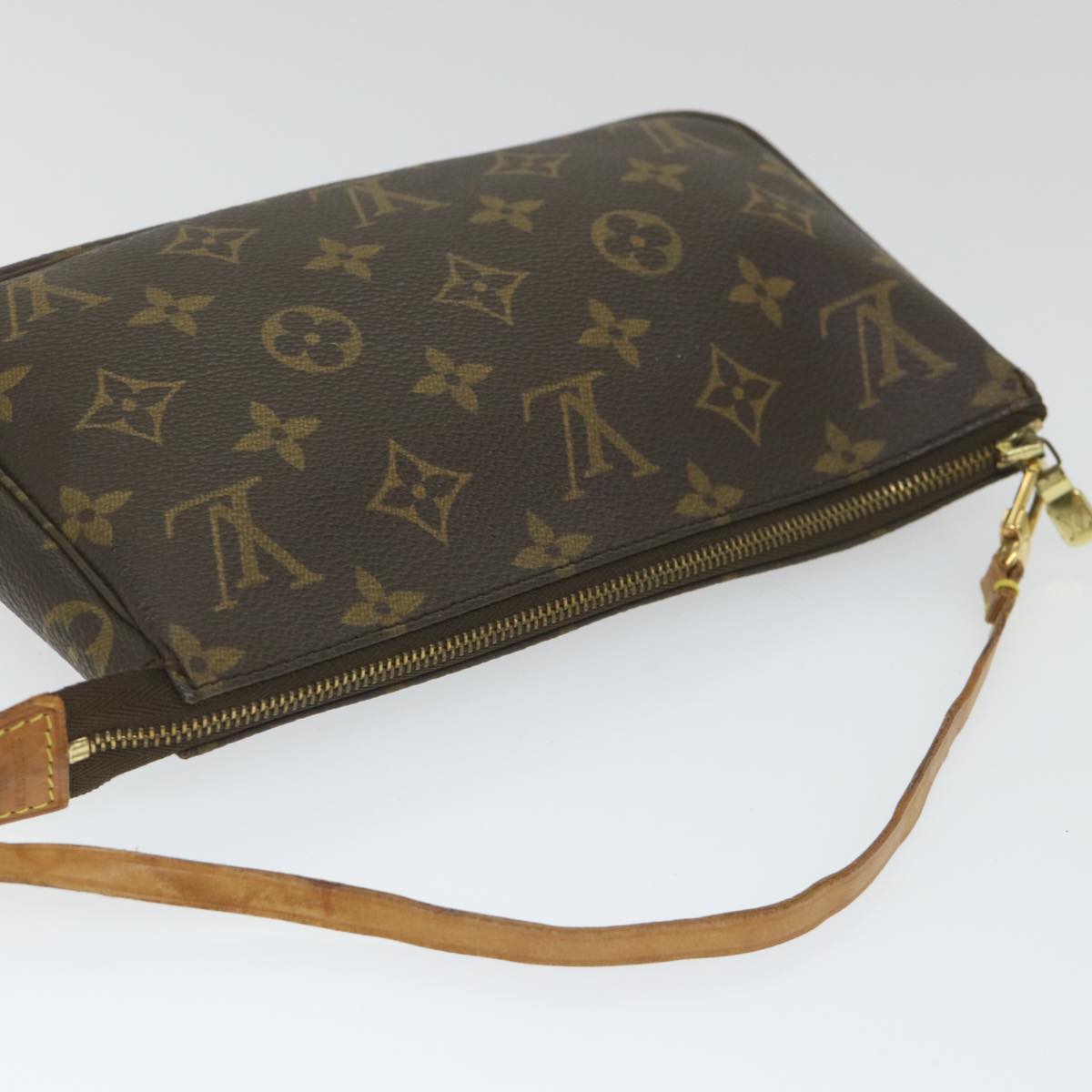 LOUIS VUITTON Monogram Pochette Accessoires Pouch M51980 LV Auth hk900