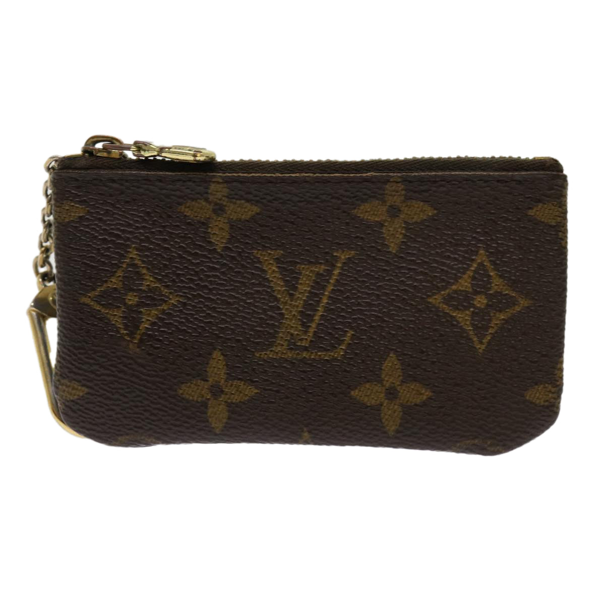 LOUIS VUITTON Monogram Pochette Cles Coin Purse M62650 LV Auth hk997