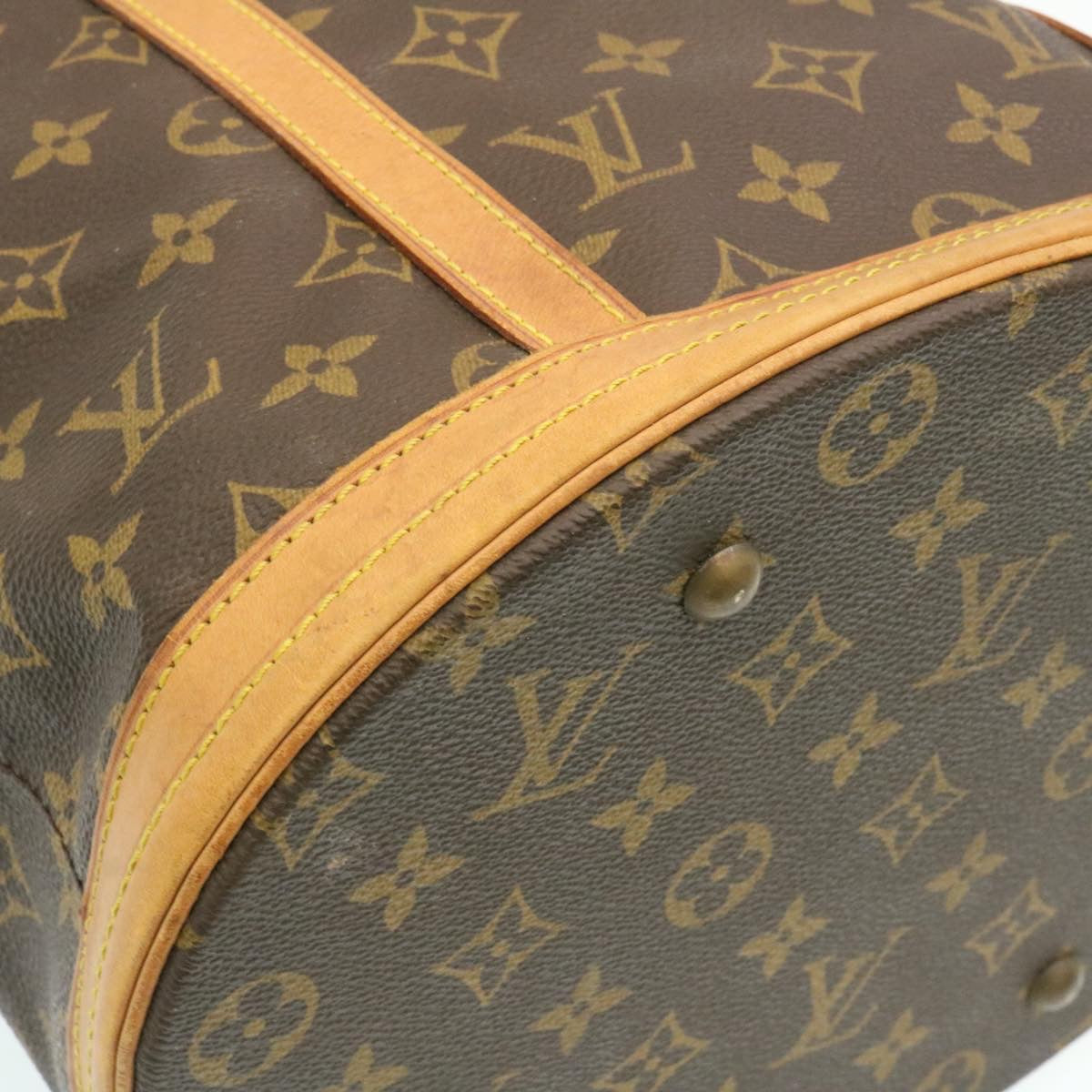 LOUIS VUITTON Monogram Bucket GM Shoulder Bag M42236 LV Auth hs011