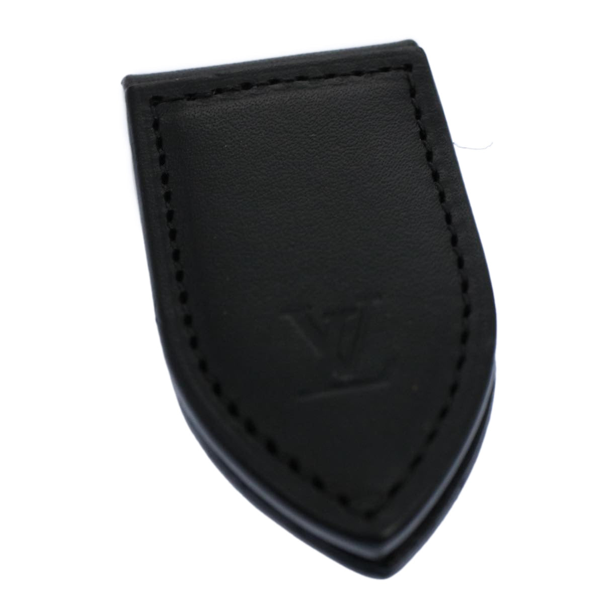 LOUIS VUITTON Pansu Abie Money Clip Leather Black M636360 LV Auth hs1677