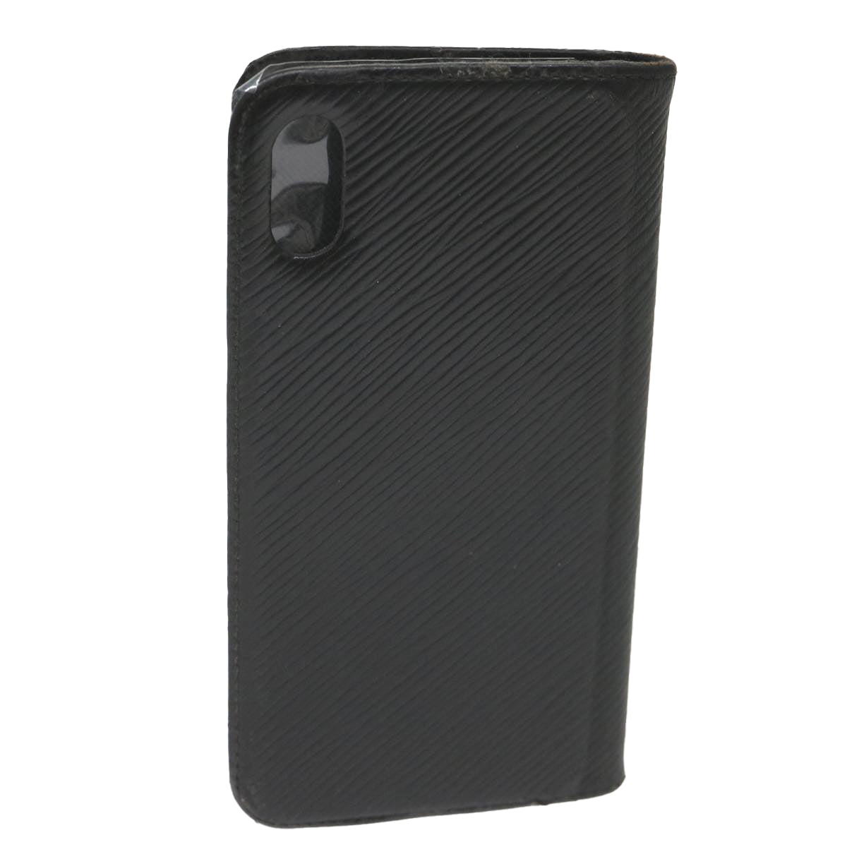 LOUIS VUITTON Epi iPhone Case Black M64469 LV Auth hs1678