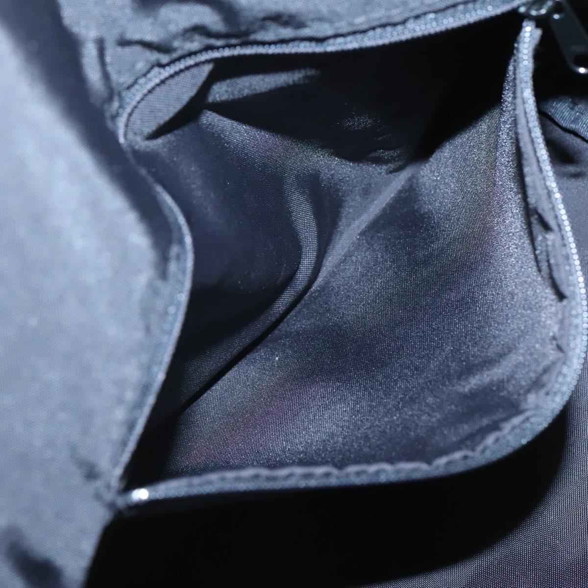 BURBERRY Nova Check Blue Label Hand Bag Nylon Red Silver Auth hs1713