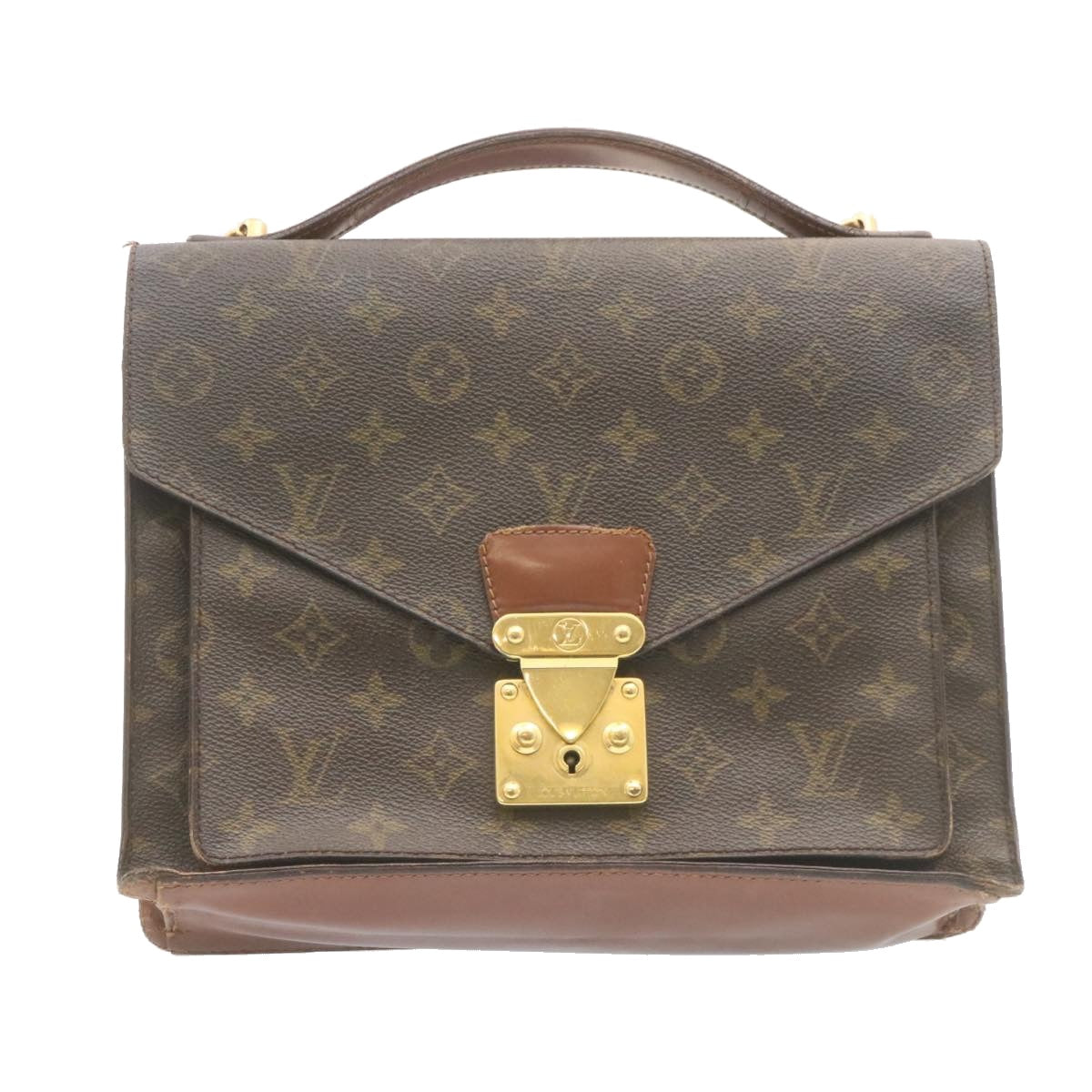 LOUIS VUITTON Monogram Monceau 2way Shoulder Bag Hand Bag M51185 LV Auth hs376