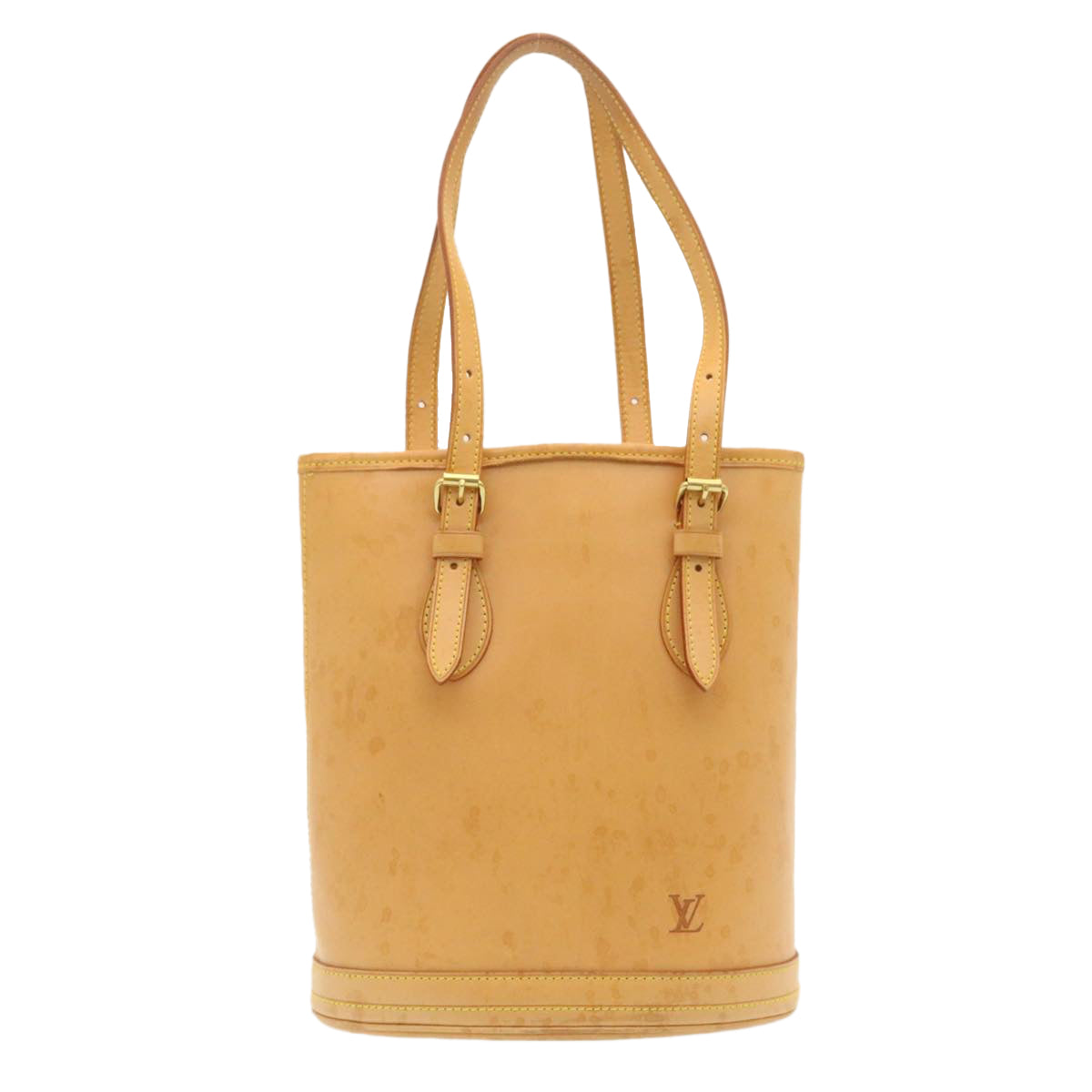 LOUIS VUITTON Nomad Bucket PM Shoulder Bag Beige M85001 LV Auth hs790