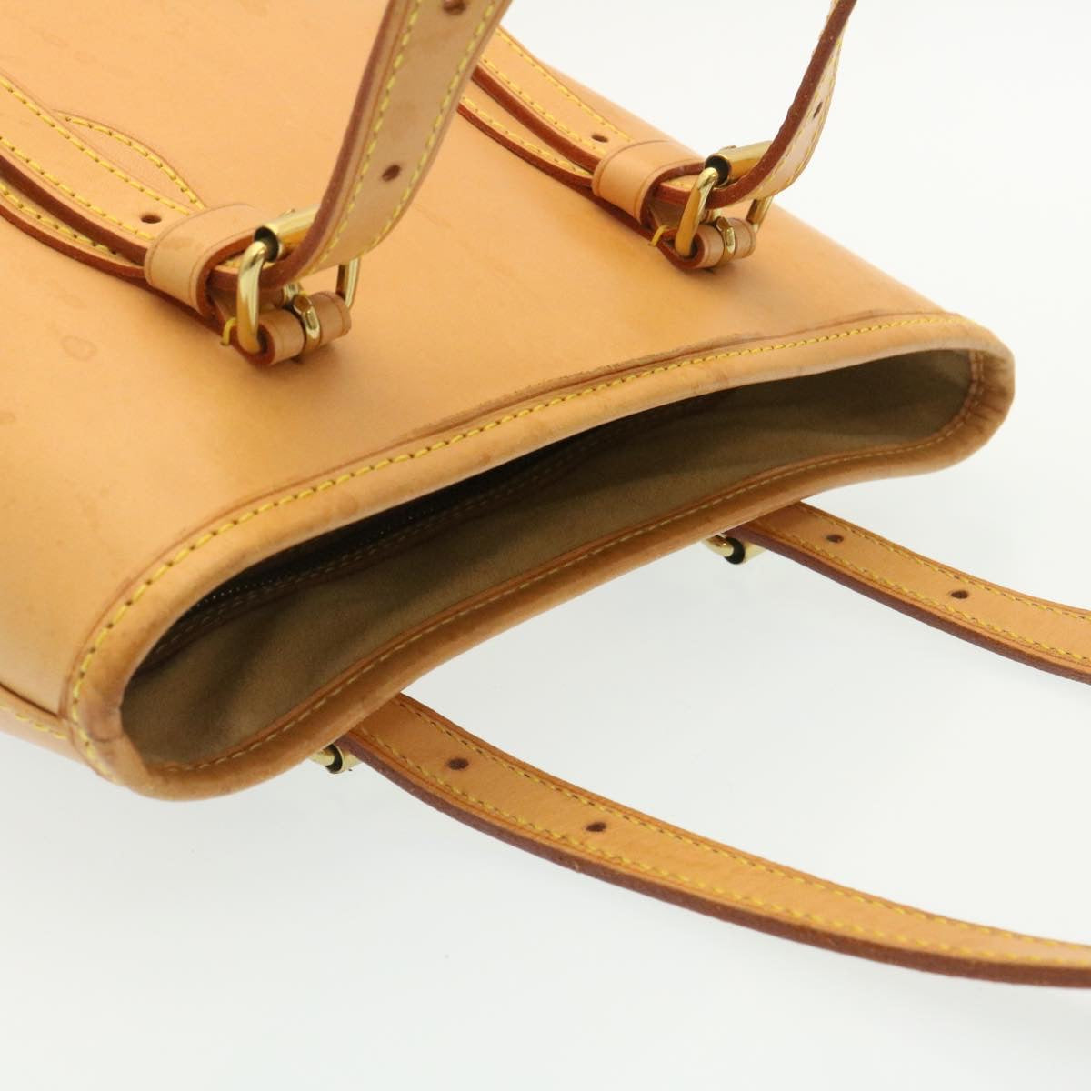 LOUIS VUITTON Nomad Bucket PM Shoulder Bag Beige M85001 LV Auth hs790