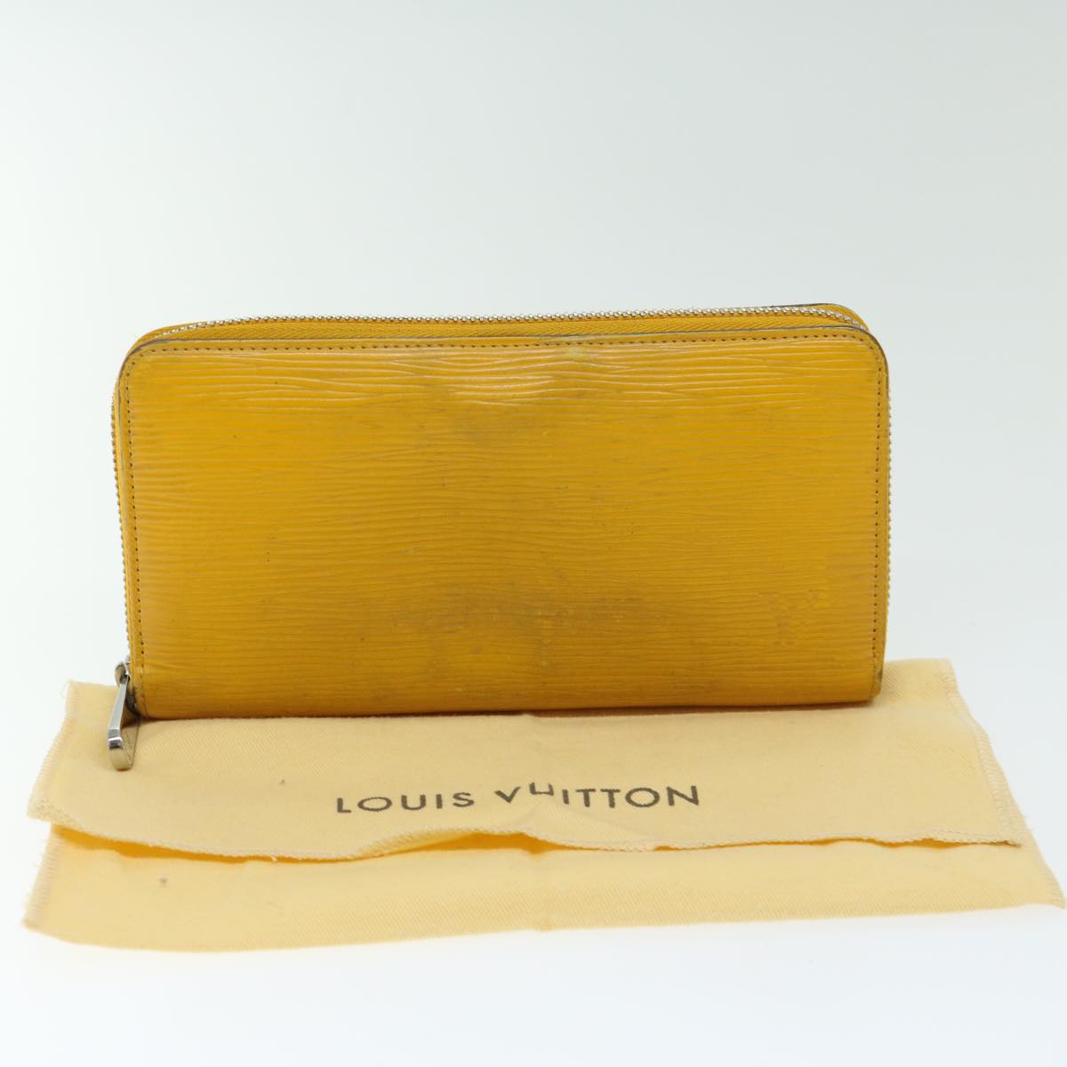 LOUIS VUITTON Epi Zippy Wallet Long Wallet Yellow M60309 LV Auth im454