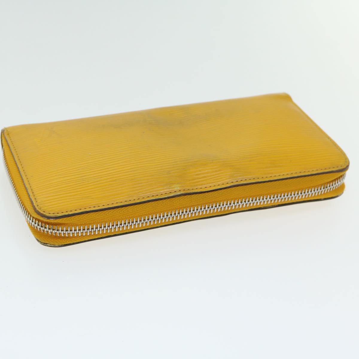 LOUIS VUITTON Epi Zippy Wallet Long Wallet Yellow M60309 LV Auth im454