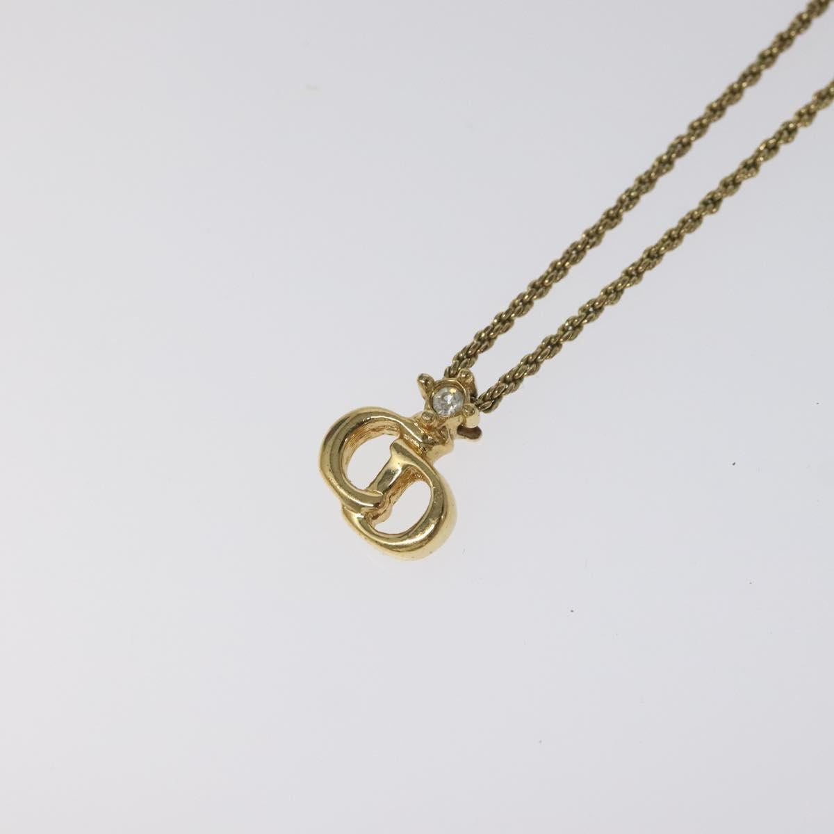 Christian Dior Necklace metal Gold Auth IN017