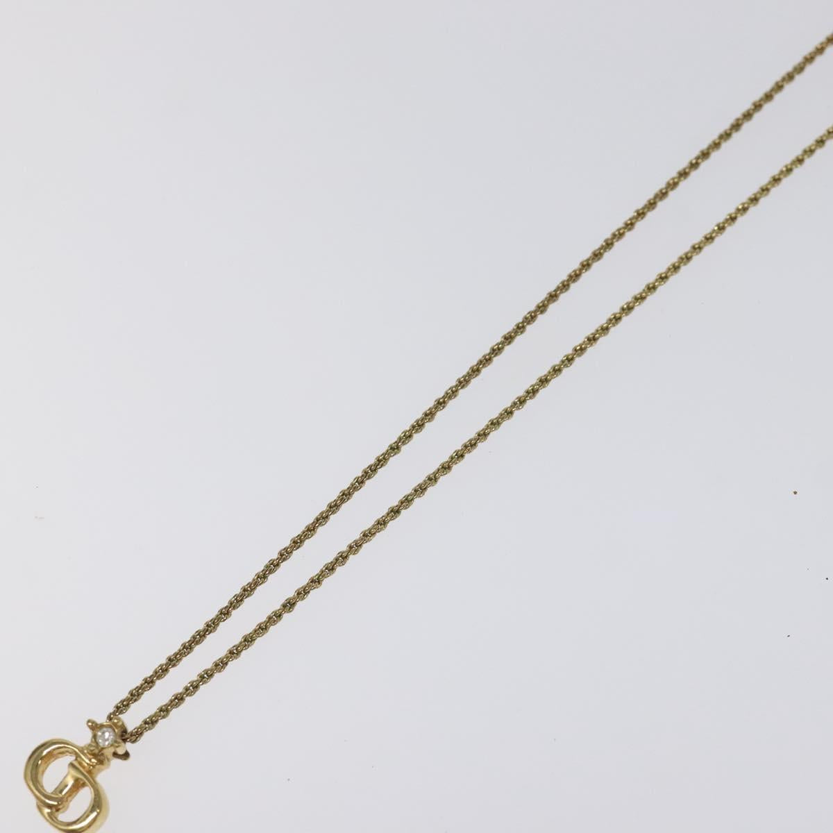 Christian Dior Necklace metal Gold Auth IN017