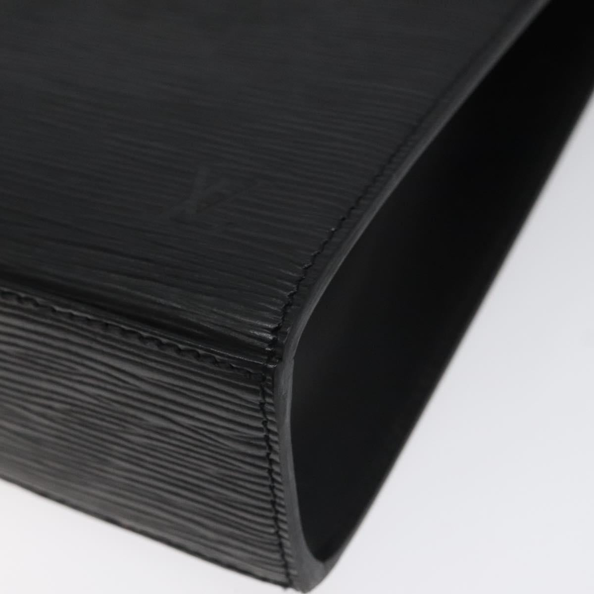 LOUIS VUITTON Epi Malesherbes Hand Bag Black M52372 LV Auth IN021