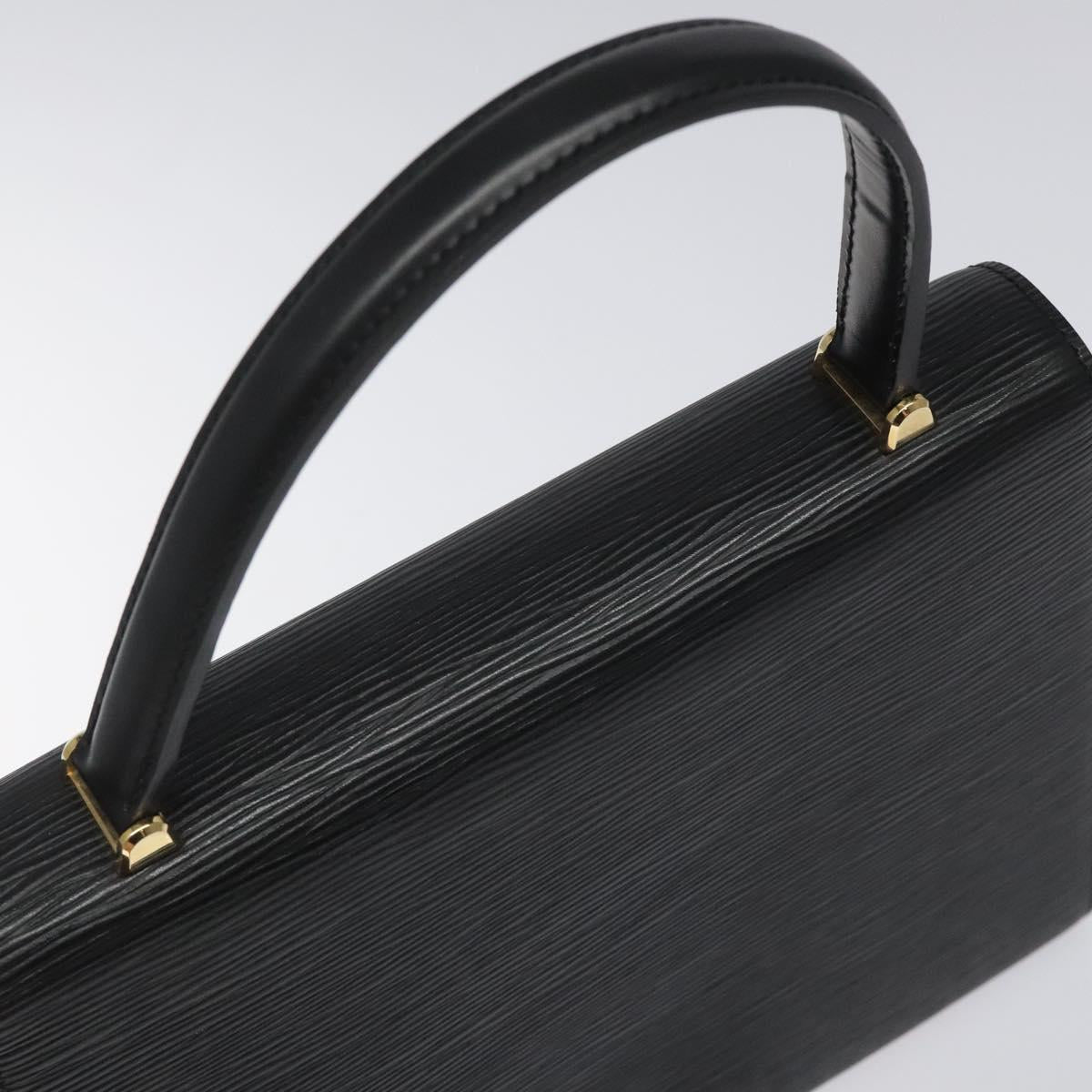 LOUIS VUITTON Epi Malesherbes Hand Bag Black M52372 LV Auth IN021