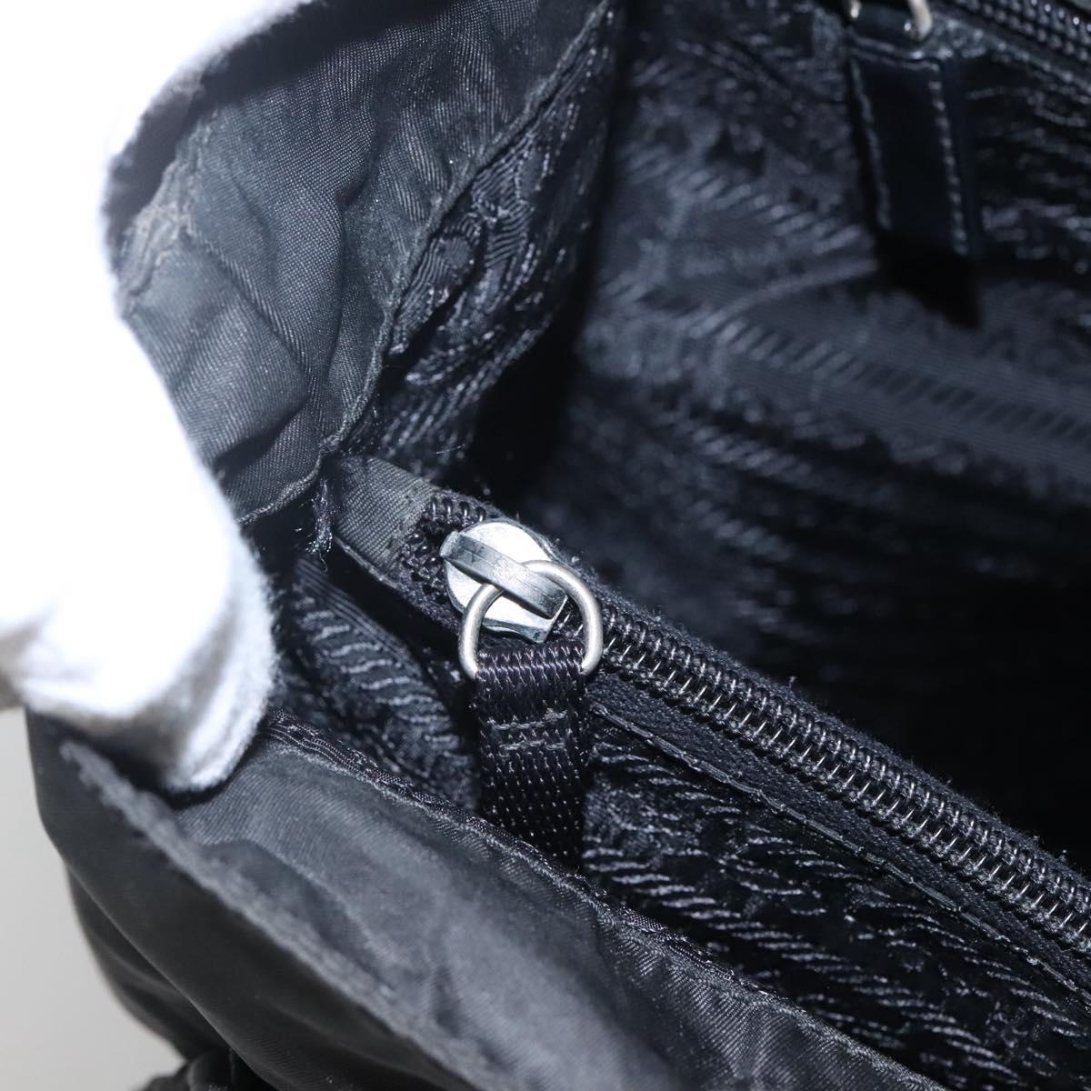 PRADA Tote Bag Nylon Black Auth IN035