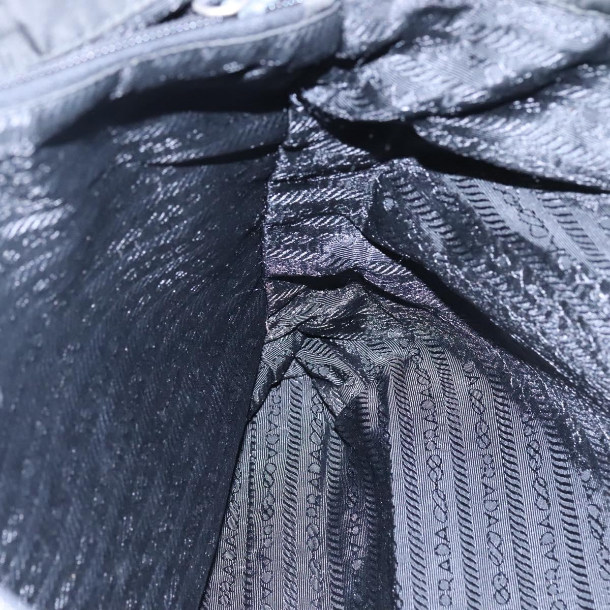 PRADA Tote Bag Nylon Black Auth IN035