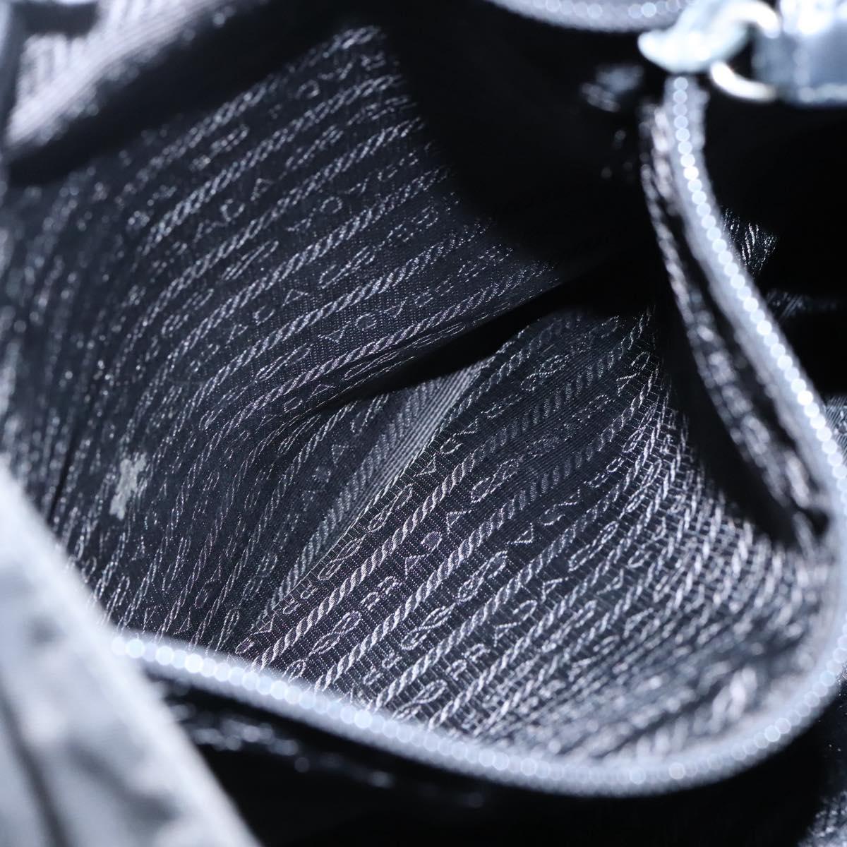 PRADA Tote Bag Nylon Black Auth IN035