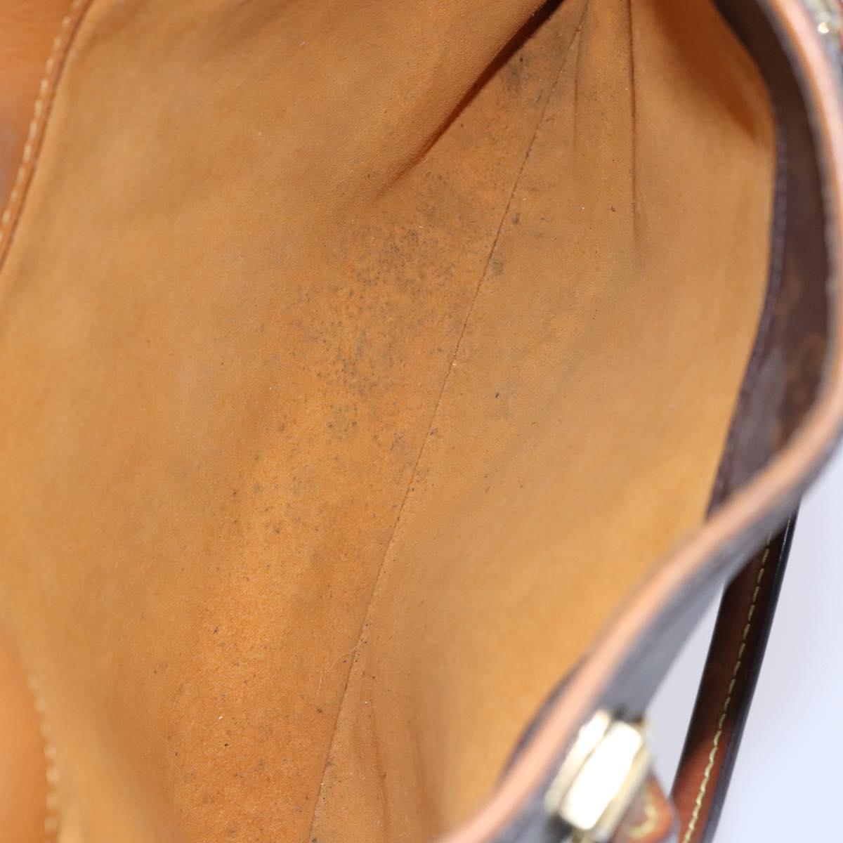 LOUIS VUITTON Monogram Pallas Hand Bag 2way Yellow Saffron M40929 Auth IN042