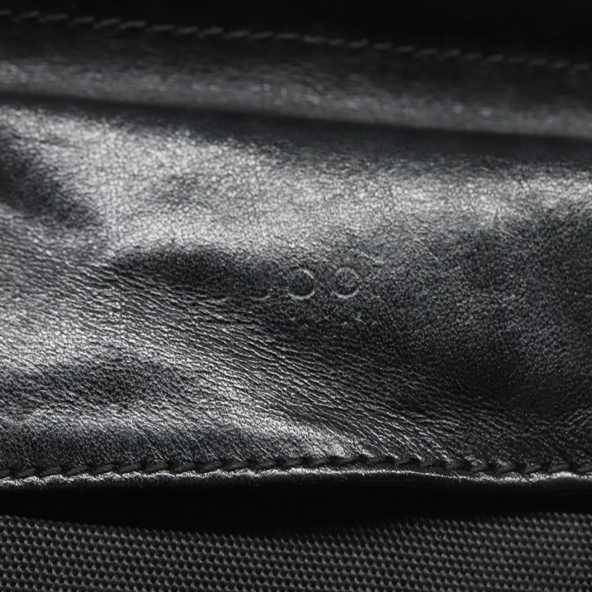 GUCCI Waist bag Nylon Black Silver 28566 Auth IN054