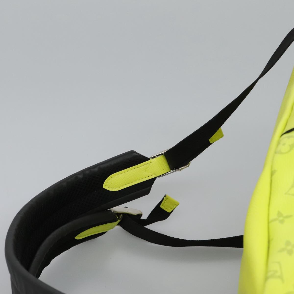 LOUIS VUITTON Taigalama Discovery Backpack Jaune M30228 LV Auth IN055A