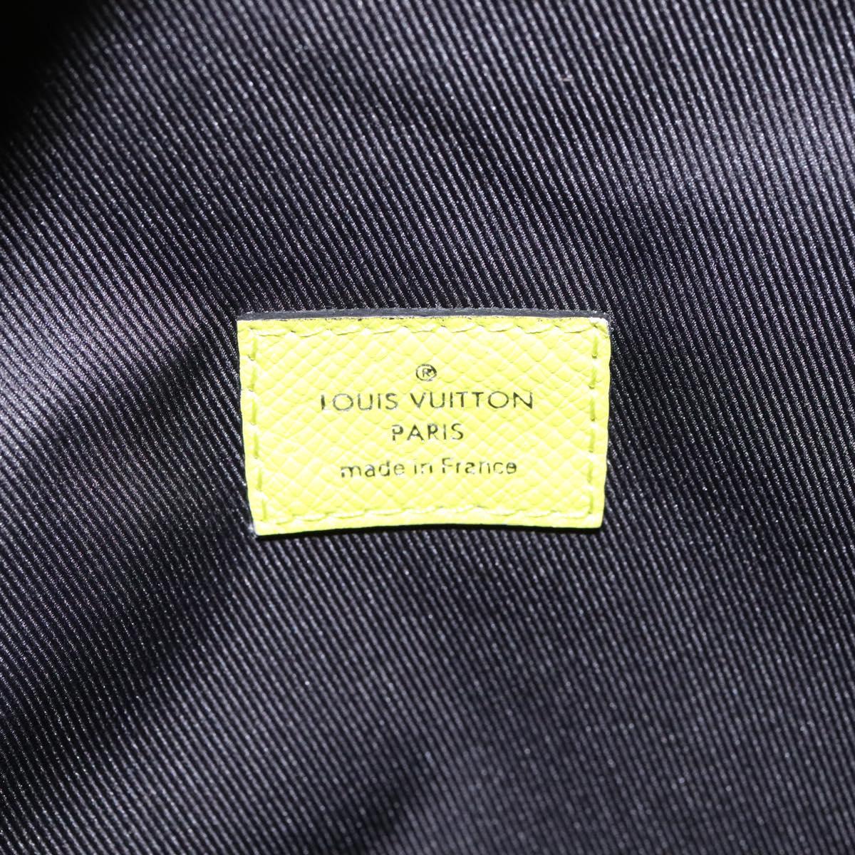 LOUIS VUITTON Taigalama Discovery Backpack Jaune M30228 LV Auth IN055V