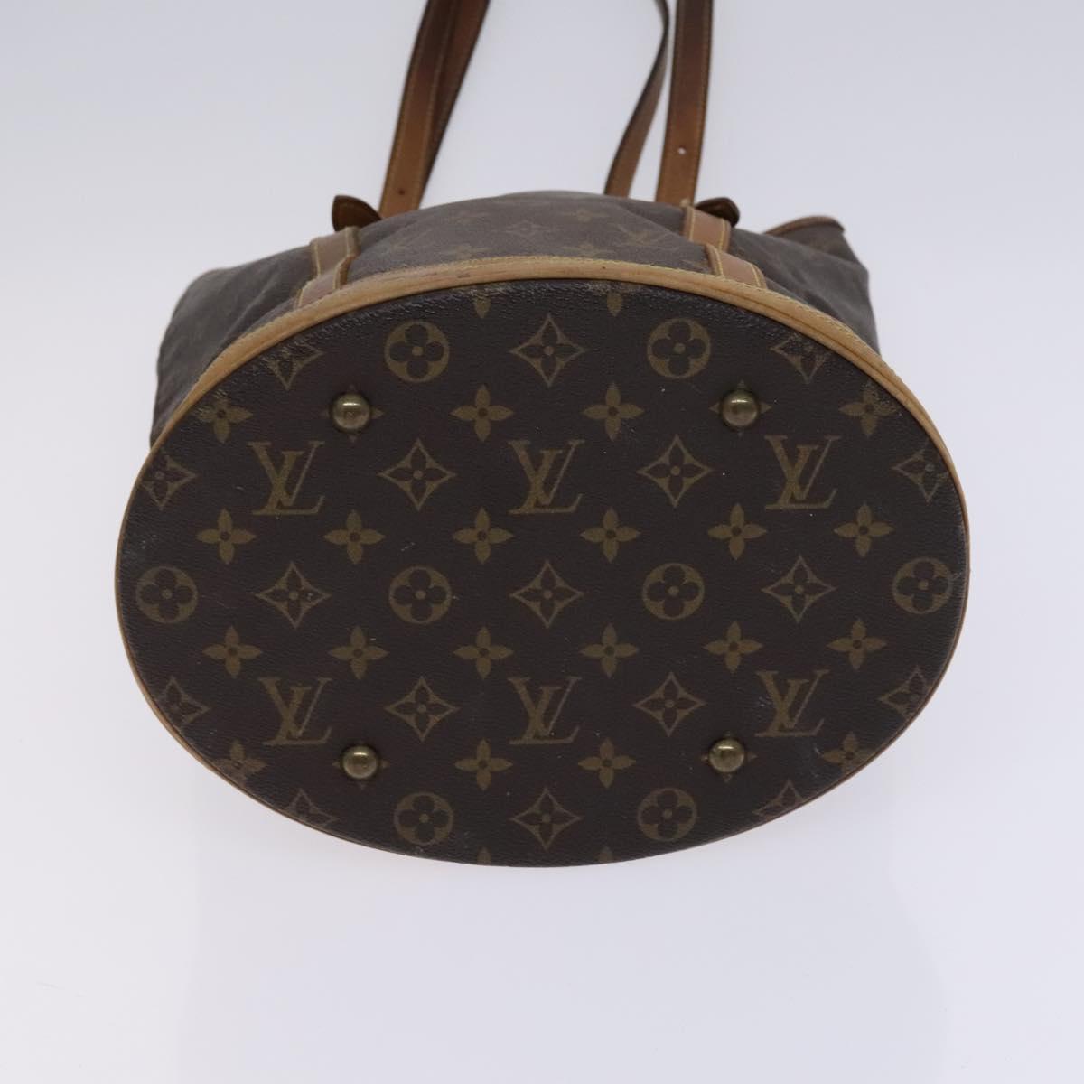 LOUIS VUITTON Monogram Bucket GM Shoulder Bag M42236 LV Auth IN060