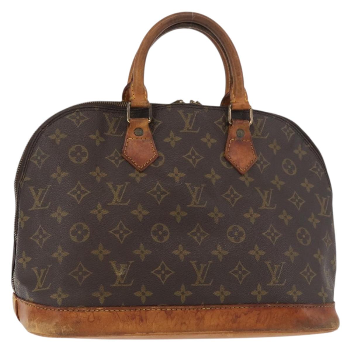LOUIS VUITTON Monogram Alma Hand Bag M51130 LV Auth INZ085
