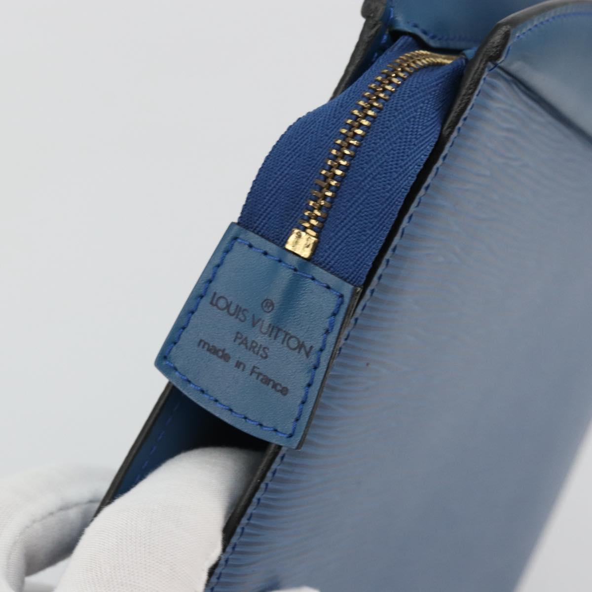 LOUIS VUITTON Epi Trousse Crete Pouch Blue M48405 LV Auth INZ117