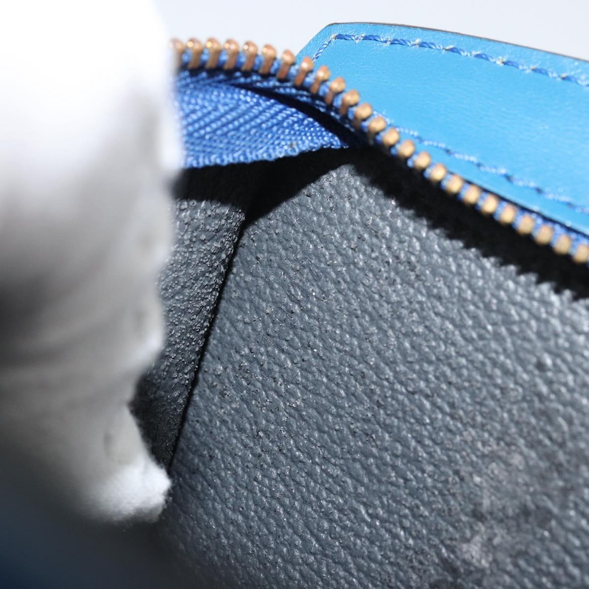 LOUIS VUITTON Epi Trousse Crete Pouch Blue M48405 LV Auth INZ117
