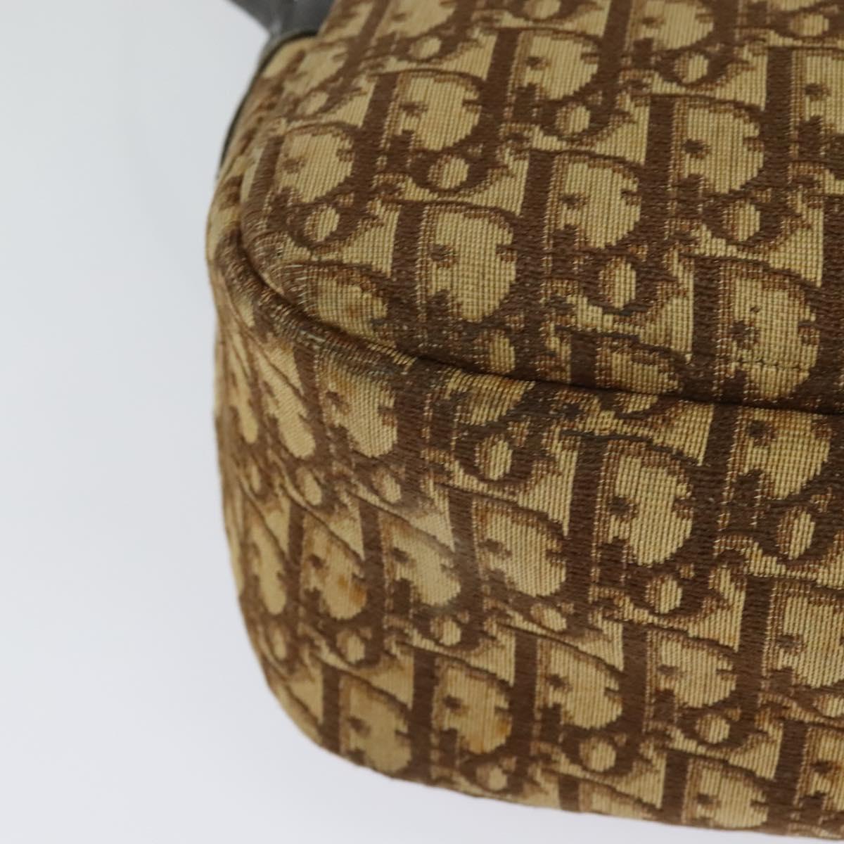 Christian Dior Trotter Canvas Shoulder Bag Brown Auth JB006