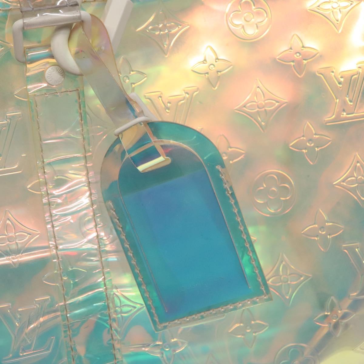 LOUIS VUITTON Monogram Prism Keepall Bandouliere 50 Bag M53271 LV Auth JB033A