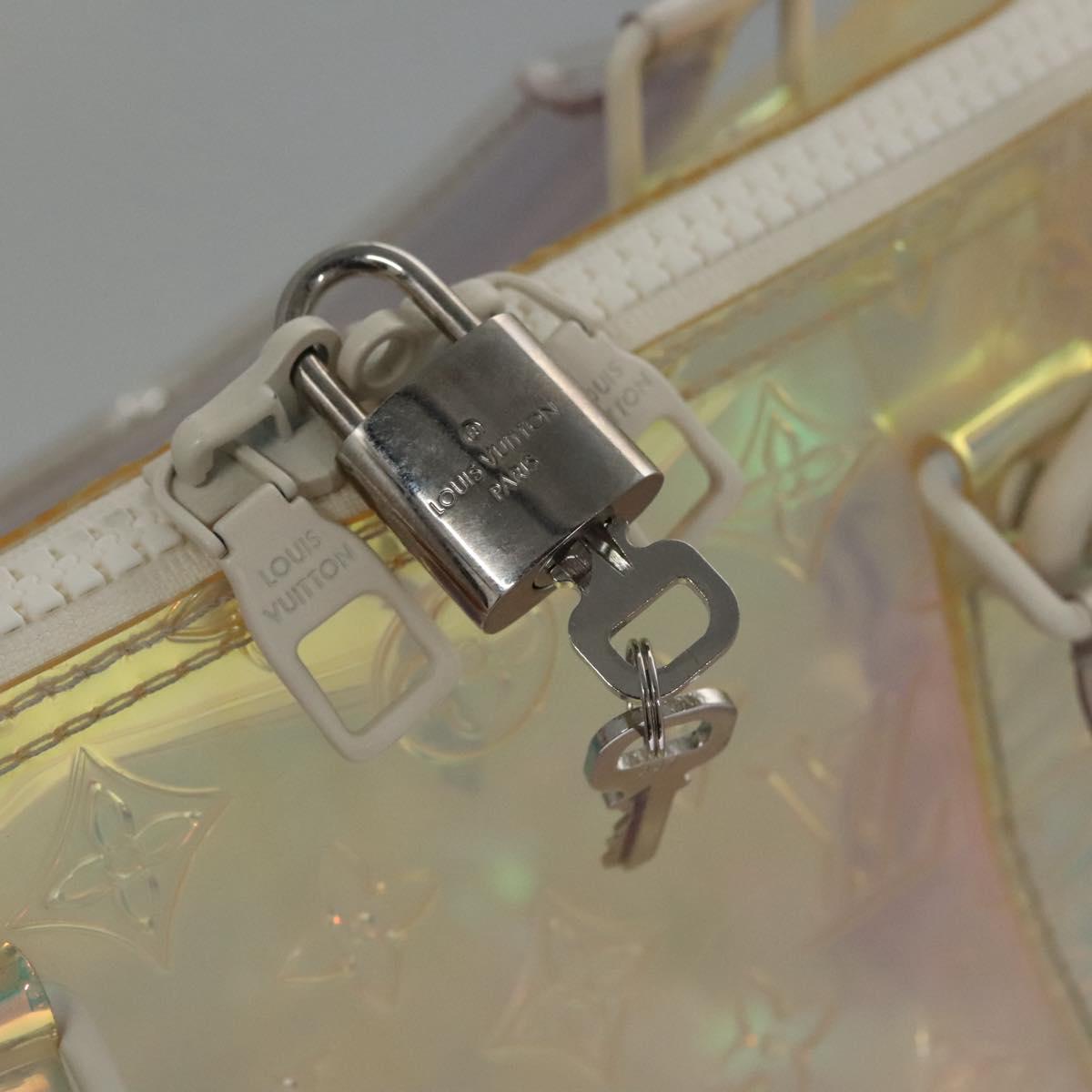 LOUIS VUITTON Monogram Prism Keepall Bandouliere 50 Bag M53271 LV Auth JB033A