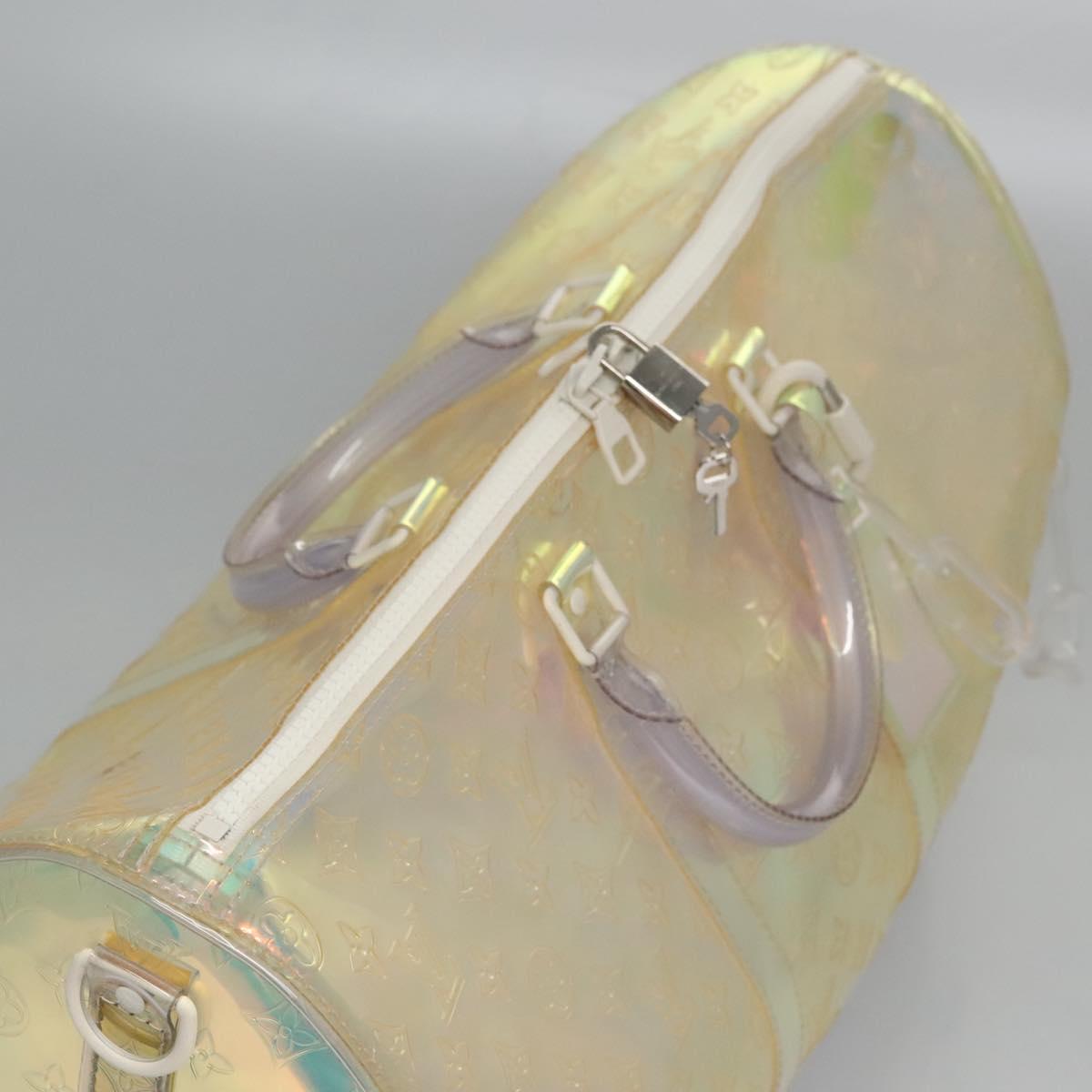 LOUIS VUITTON Monogram Prism Keepall Bandouliere 50 Bag M53271 LV Auth JB033A