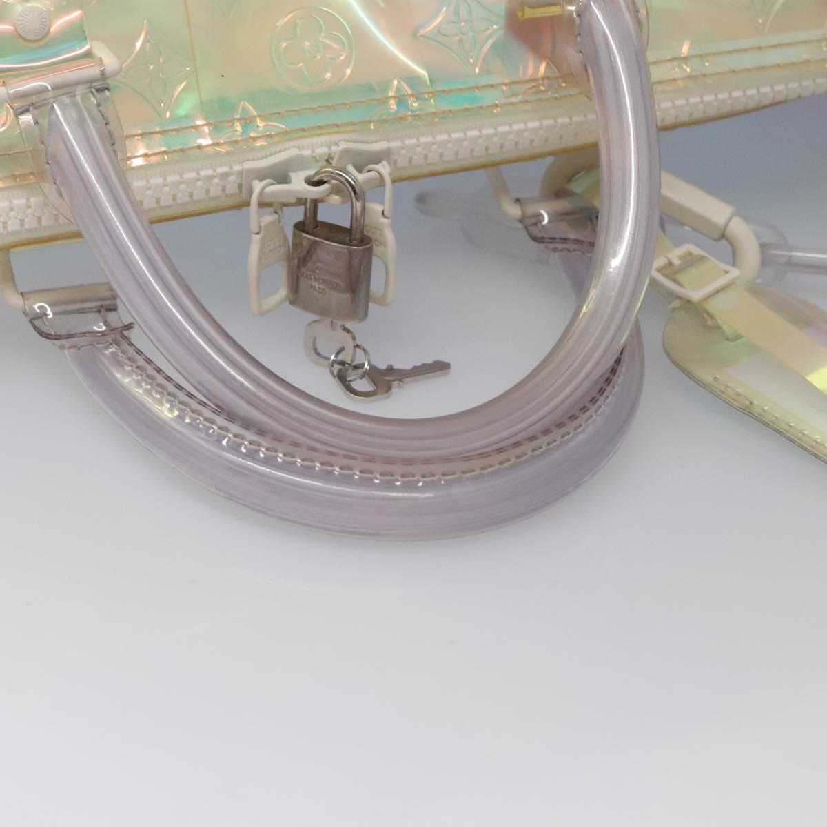 LOUIS VUITTON Monogram Prism Keepall Bandouliere 50 Bag M53271 LV Auth JB033A