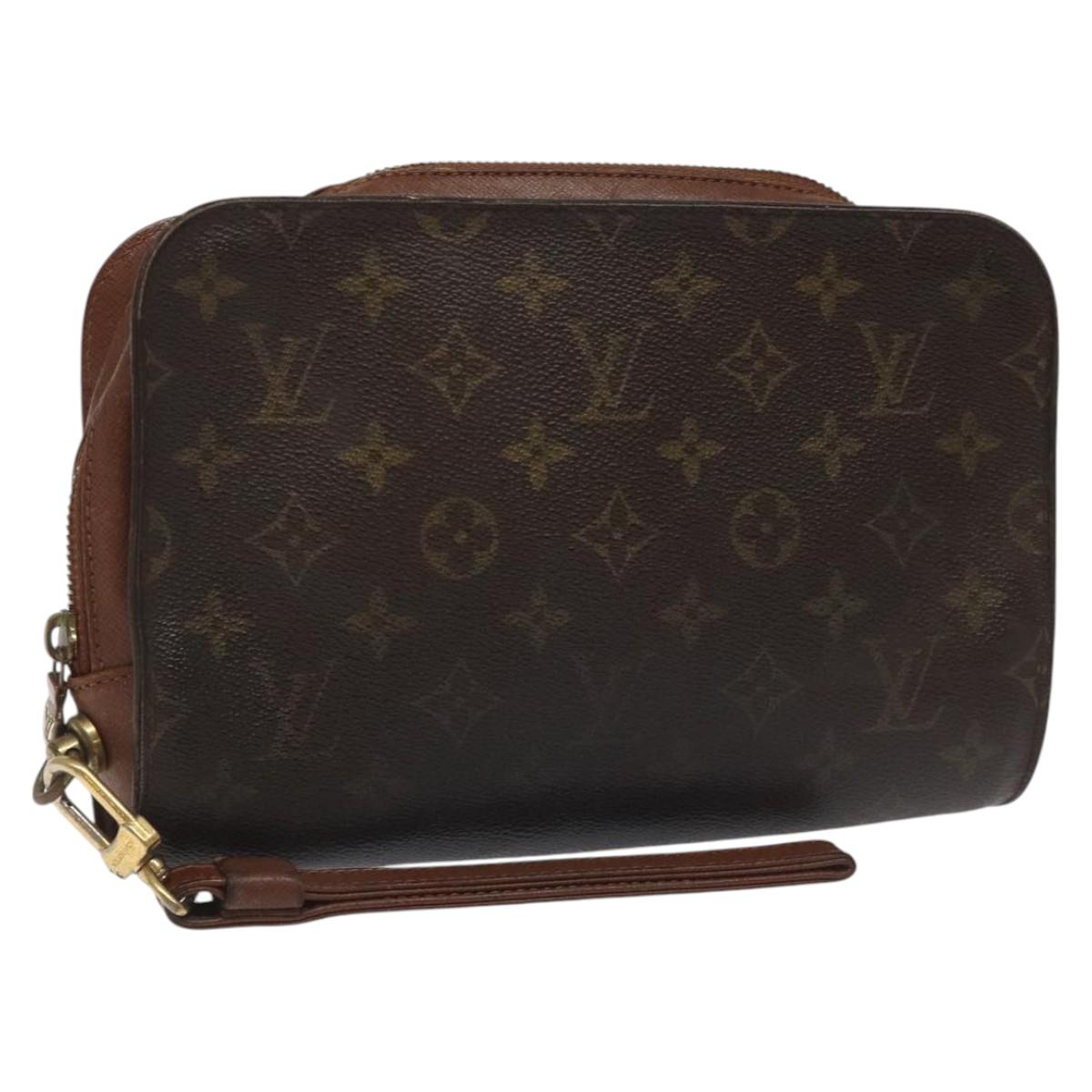 LOUIS VUITTON Monogram Orsay Clutch Bag M51790 LV Auth JB045
