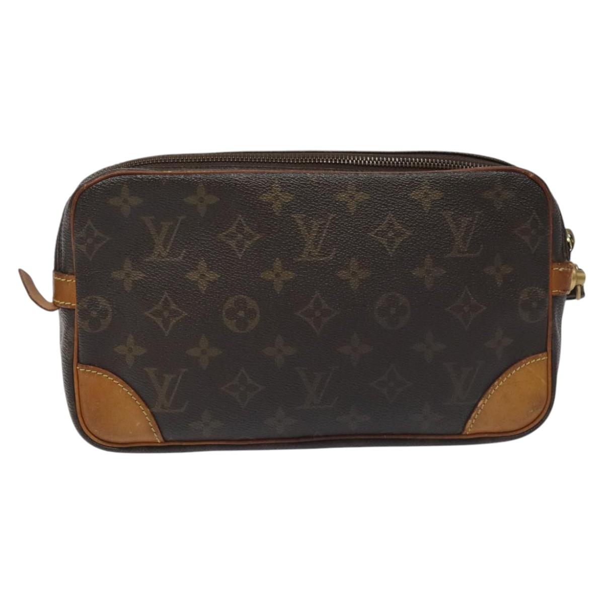 LOUIS VUITTON Monogram Marly Dragonne GM Clutch Bag M51825 LV Auth JB047