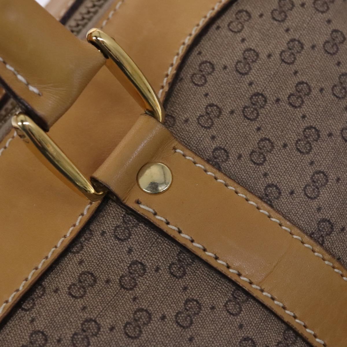 GUCCI Micro GG Supreme Boston Bag PVC Leather Beige 58 012 468 45 Auth JB058