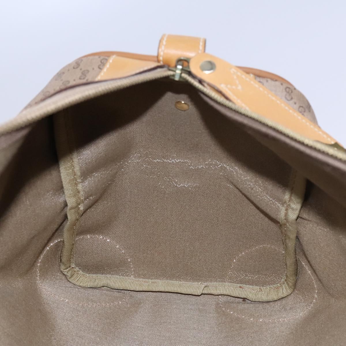 GUCCI Micro GG Supreme Boston Bag PVC Leather Beige 58 012 468 45 Auth JB058