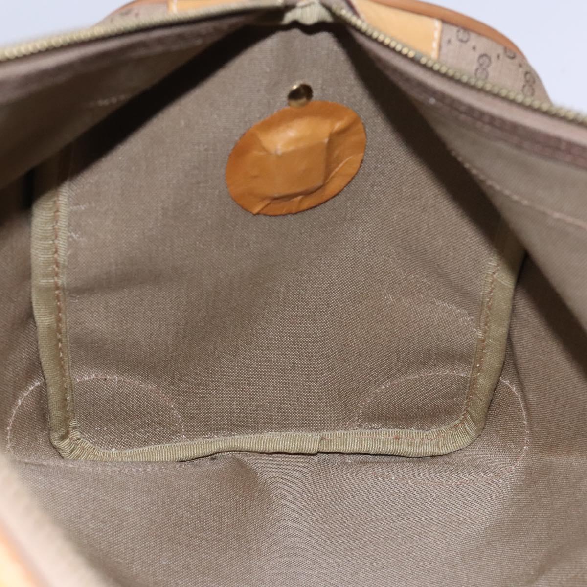 GUCCI Micro GG Supreme Boston Bag PVC Leather Beige 58 012 468 45 Auth JB058