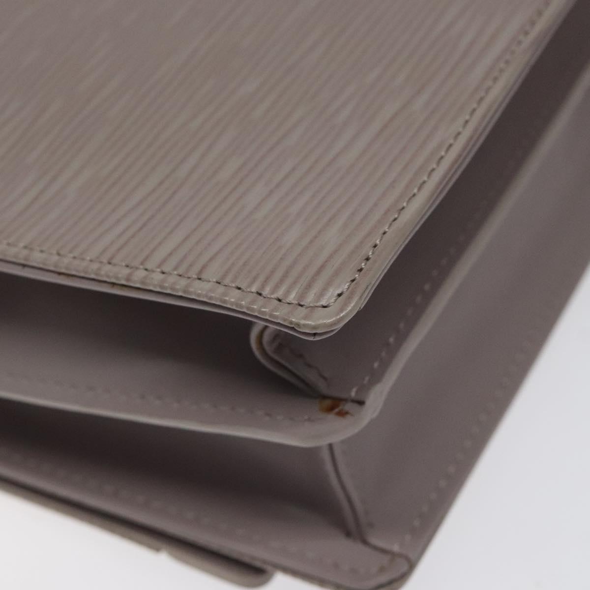 LOUIS VUITTON Epi Biarritz Shoulder Bag Gray pepper M5293C LV Auth JB065V