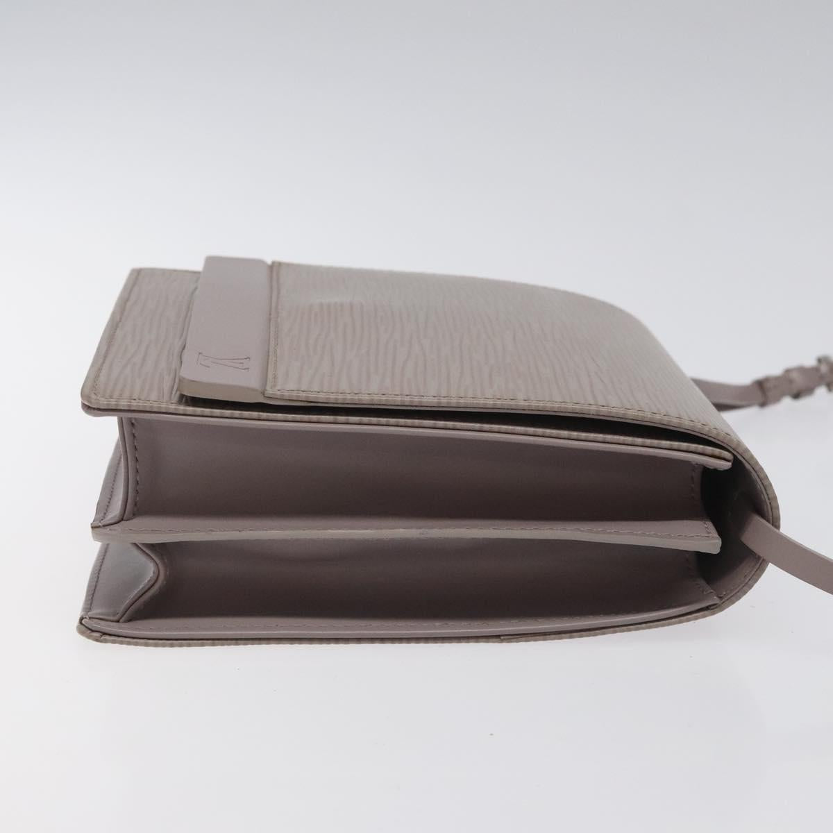 LOUIS VUITTON Epi Biarritz Shoulder Bag Gray pepper M5293C LV Auth JB065V