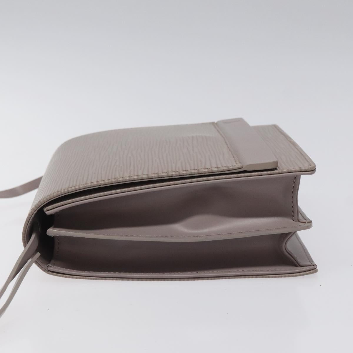 LOUIS VUITTON Epi Biarritz Shoulder Bag Gray pepper M5293C LV Auth JB065V