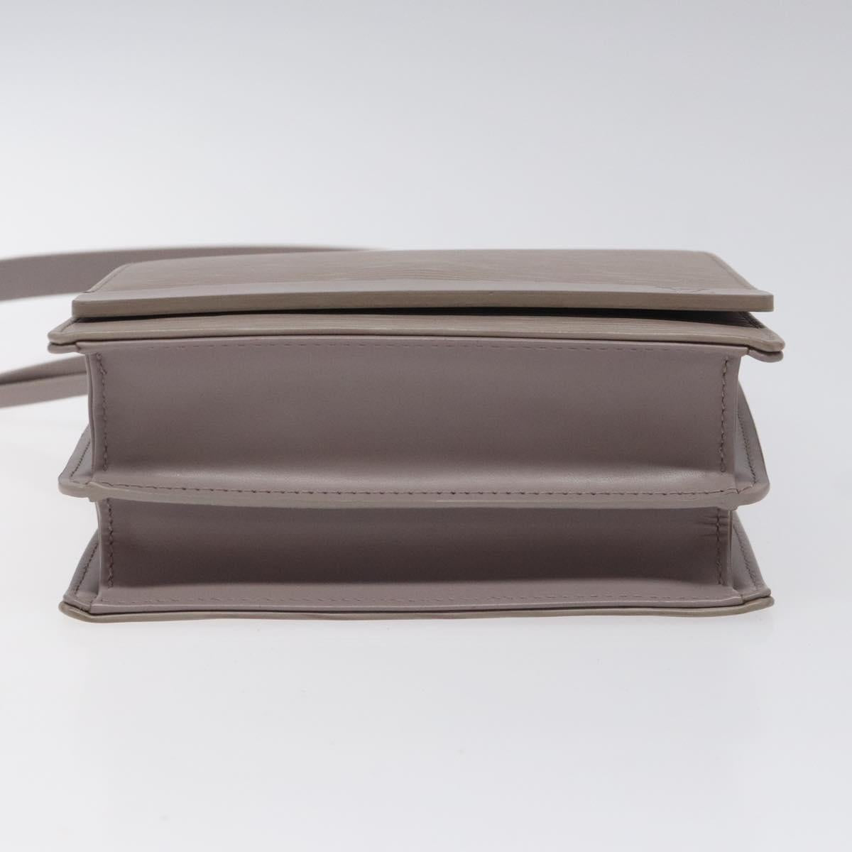 LOUIS VUITTON Epi Biarritz Shoulder Bag Gray pepper M5293C LV Auth JB065V