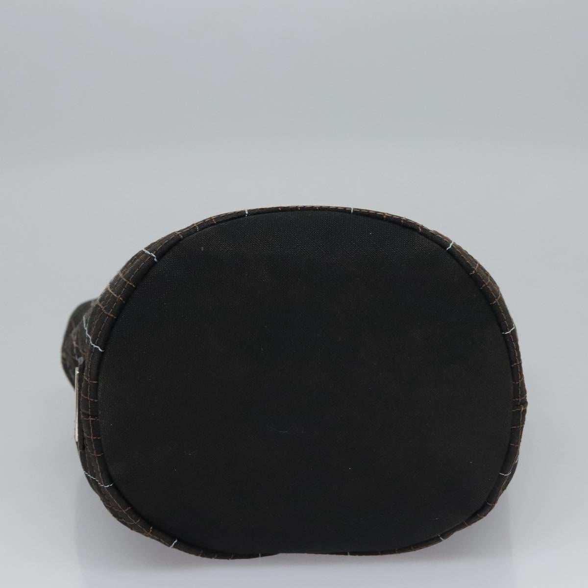 BURBERRY Nova Check Hand Bag Canvas Navy Auth JB069