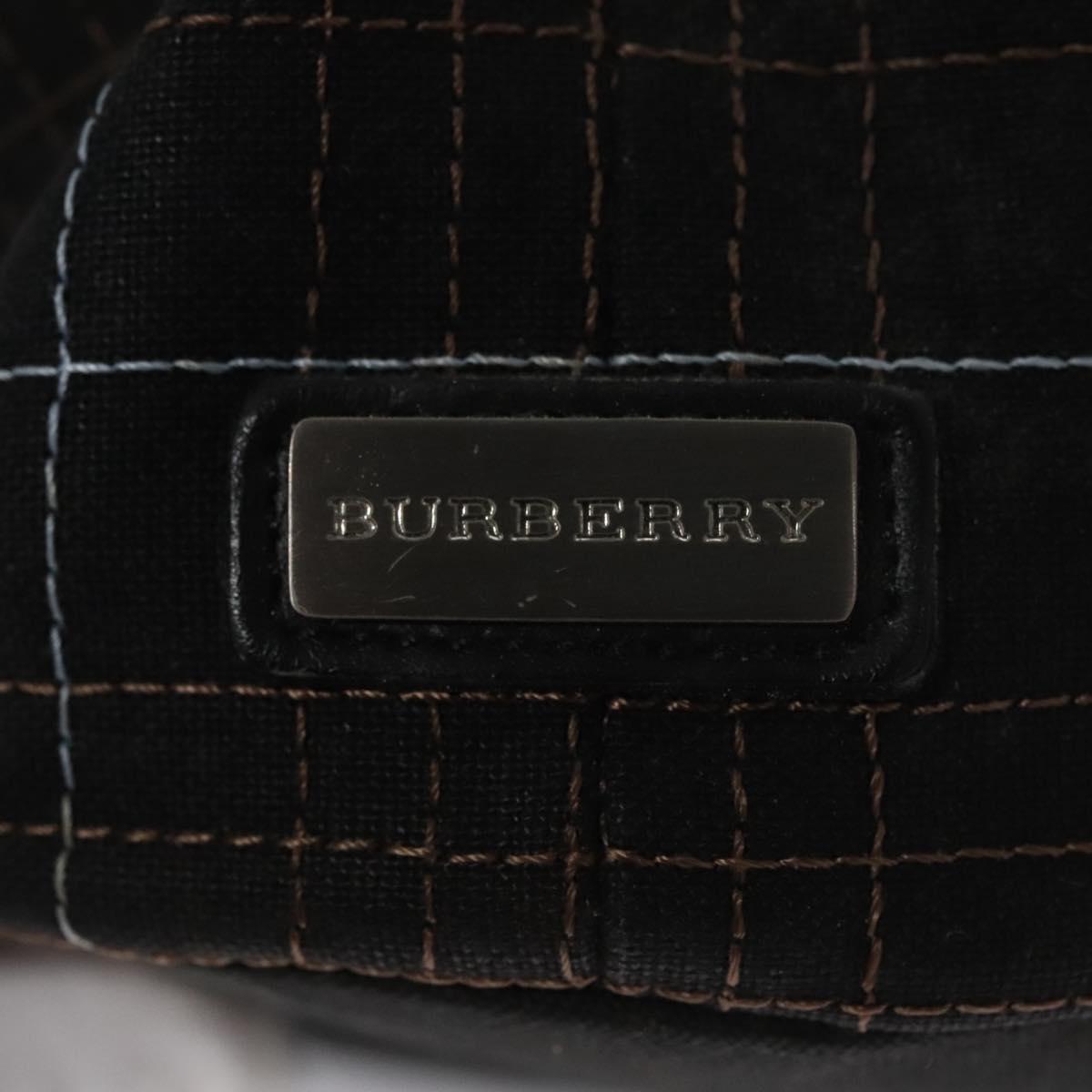 BURBERRY Nova Check Hand Bag Canvas Navy Auth JB069