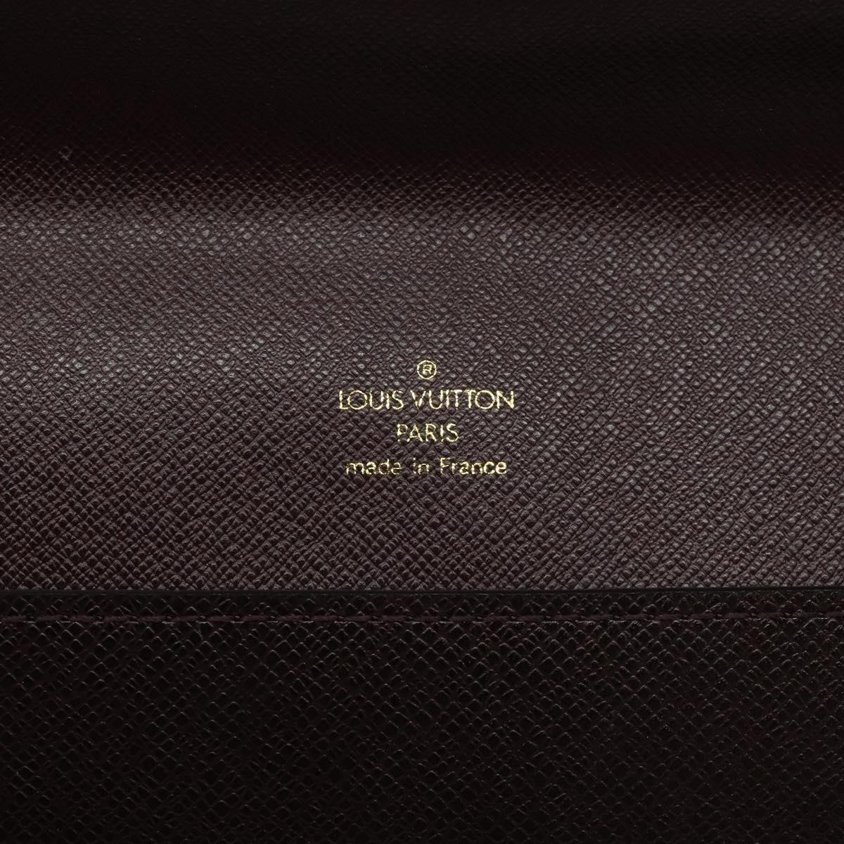LOUIS VUITTON Taiga Document Case Clutch Bag Acajou M99087 LV Auth JB083