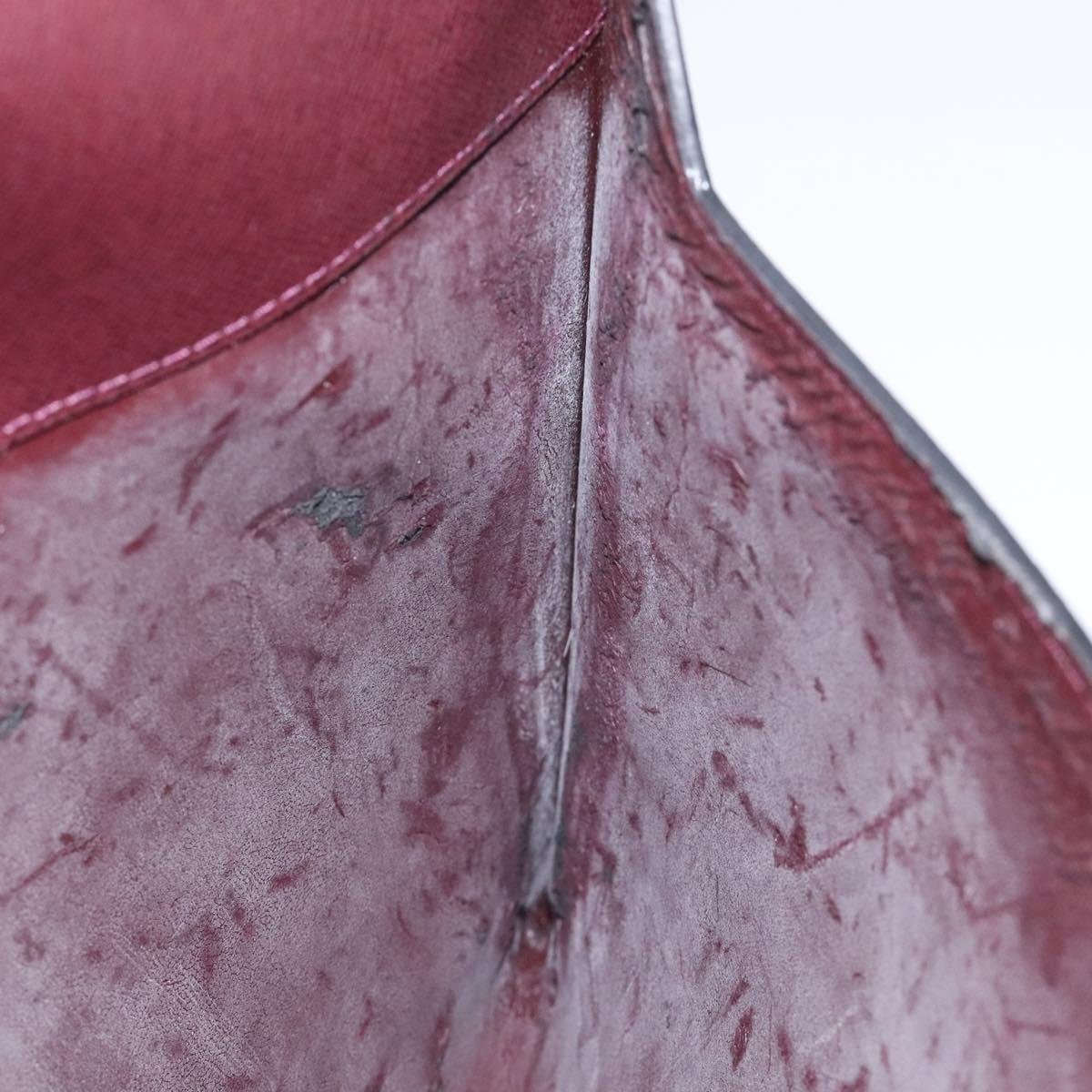 LOUIS VUITTON Taiga Document Case Clutch Bag Acajou M99087 LV Auth JB083