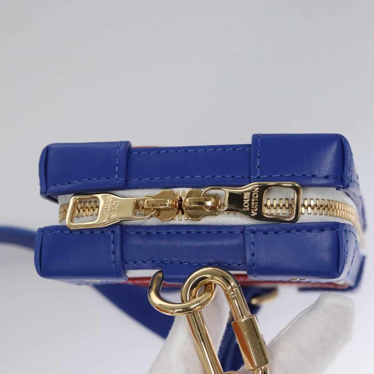LOUIS VUITTON LVxNBA Tigerama Soft Trunk Phone Box Bag White M80101 Auth JB084SM