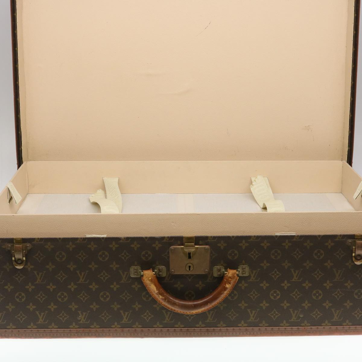 LOUIS VUITTON Monogram Alzer 80 Trunk Vintage M21222 LV Auth jk1067A