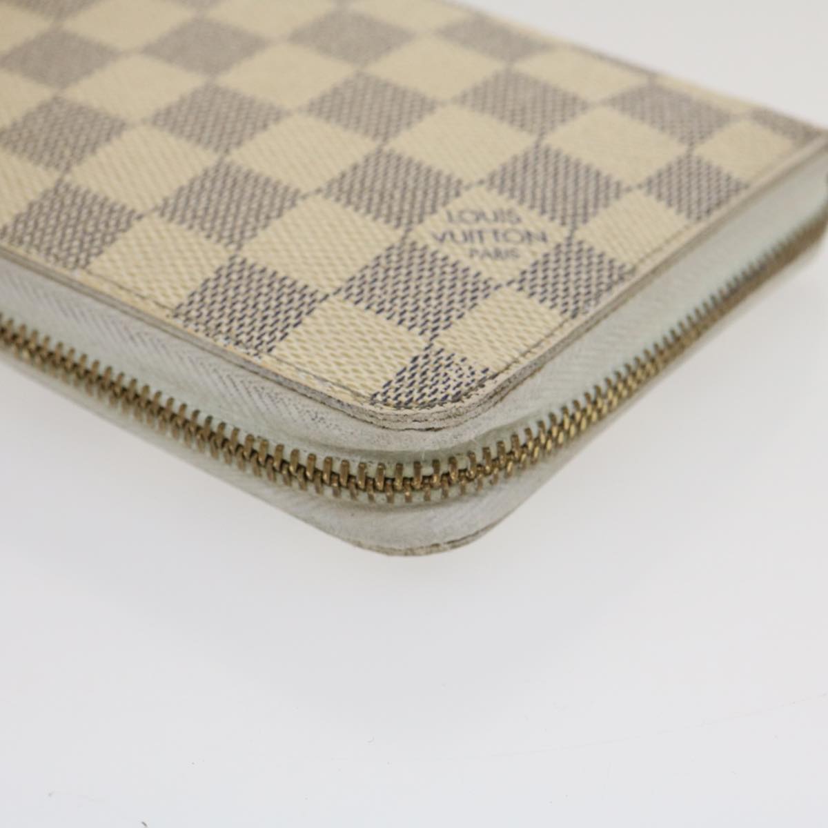 LOUIS VUITTON Damier Azur Zippy Organizer Long Wallet N60012 LV Auth ai662