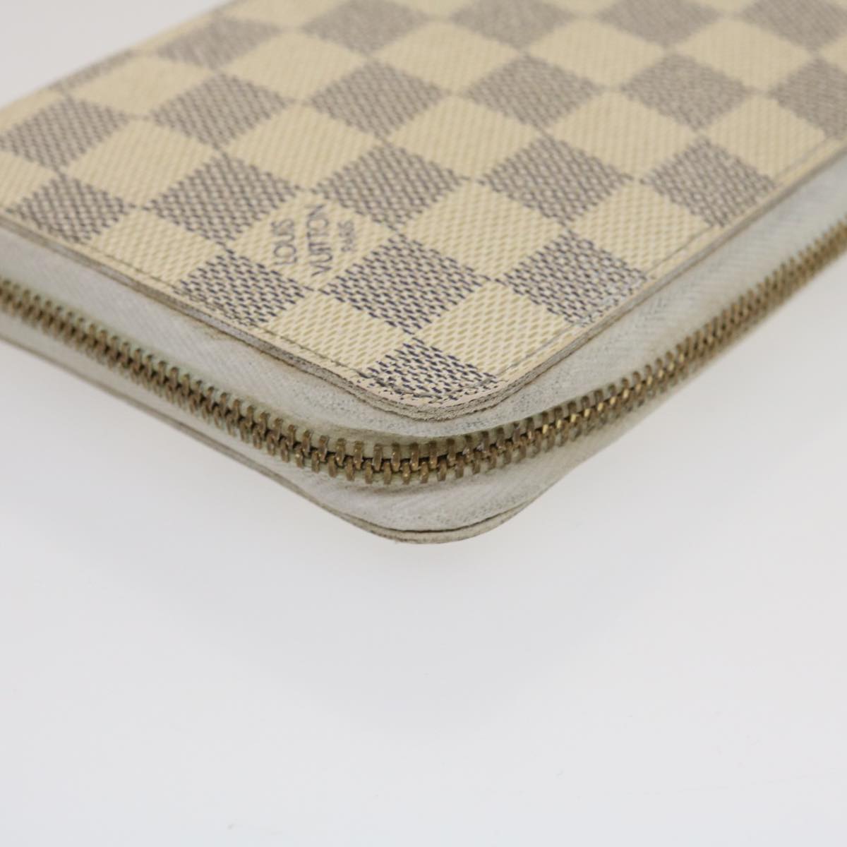 LOUIS VUITTON Damier Azur Zippy Organizer Long Wallet N60012 LV Auth ai662